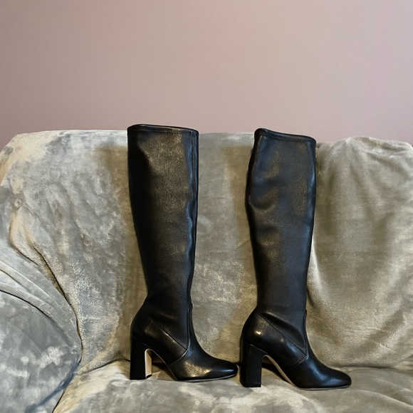 Stuart Weitzman Milla leather block heel boots. Brand New!! - Picture 4 of 7